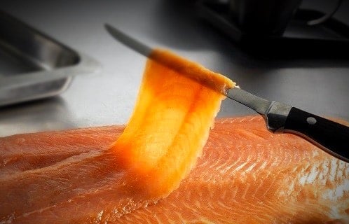 Gerookte zalm - lange sneden