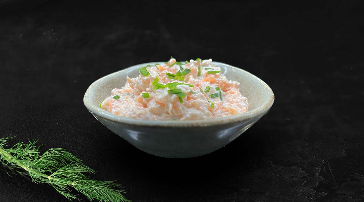 Gerookte zalmsalade lentelsalade