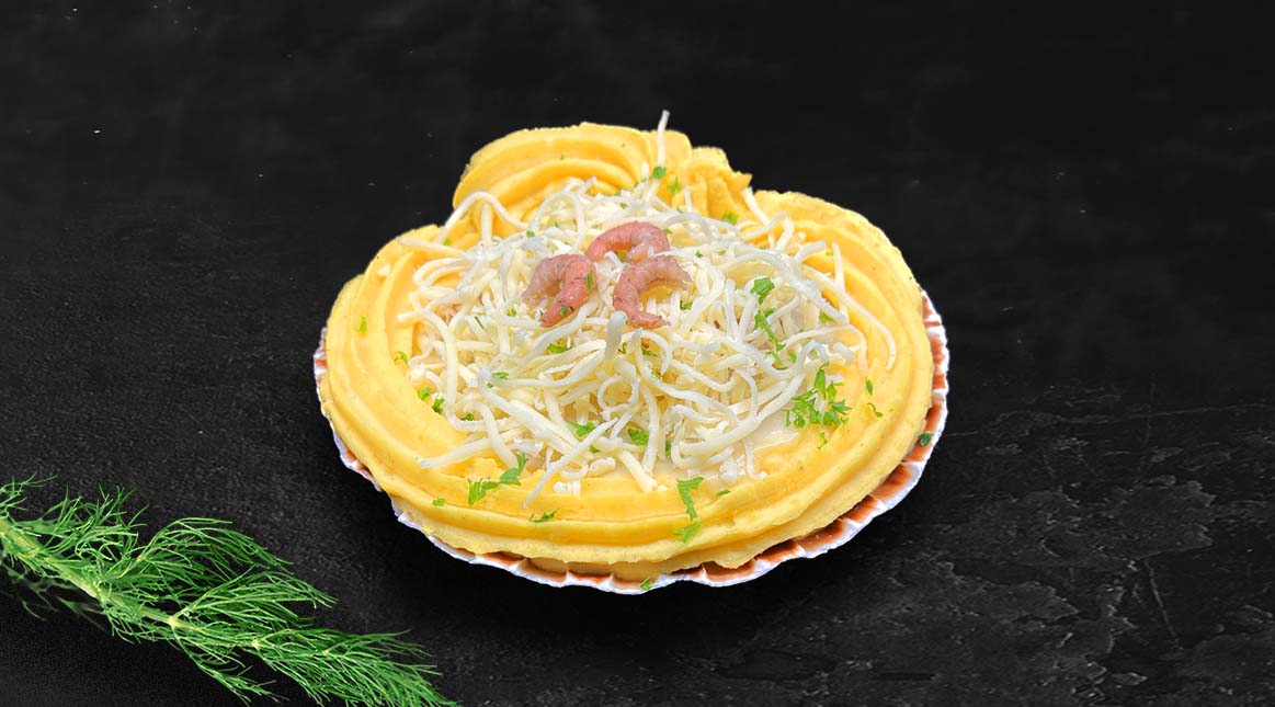 sint-jacobsschelp met aardappelpuree