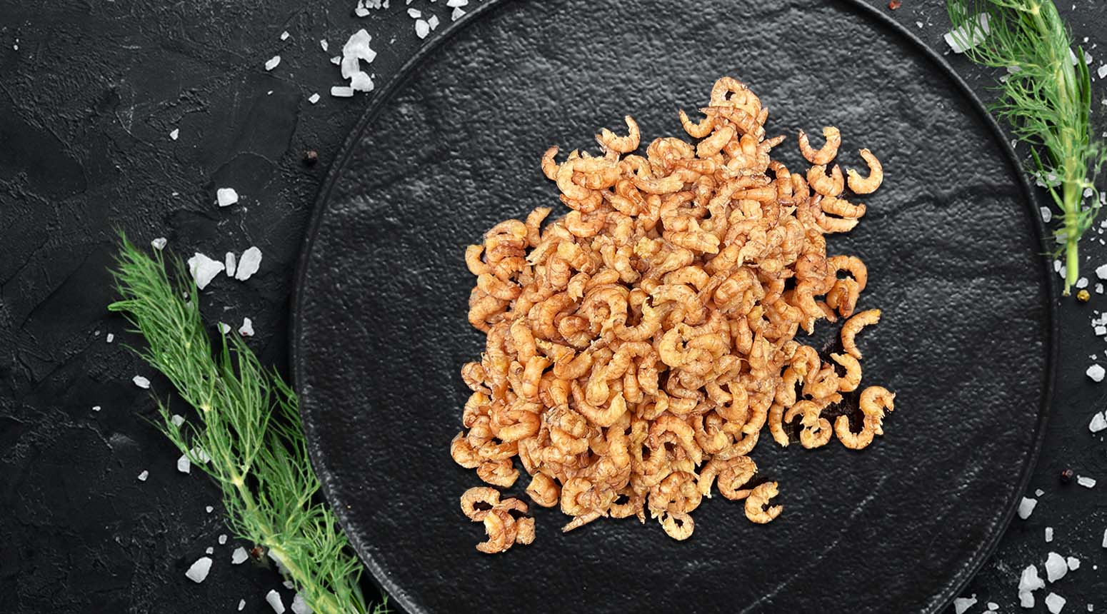 handgepelde grijze Noordzeegarnalen