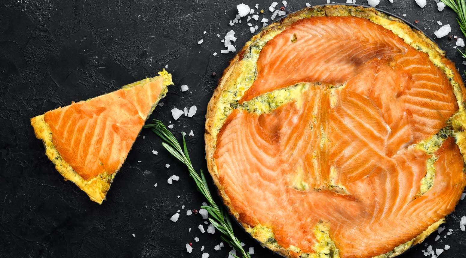 verse quiche van zalm