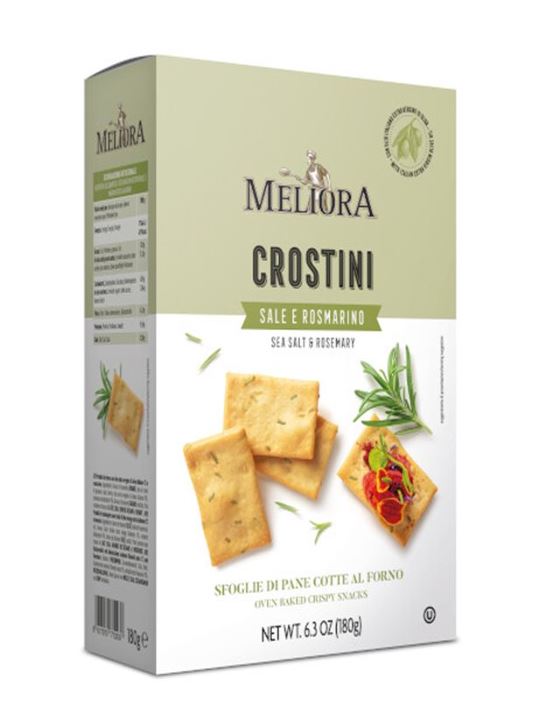 Crostini met zeezout en rozemarijn